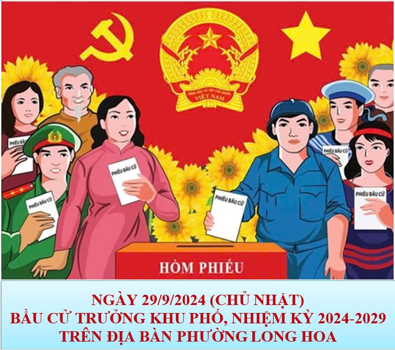 Công bố ngày bầu cử trưởng khu phố nhiệm kỳ 2024-2029 trên địa bàn phường Long Hoa, thị xã Hòa Thành